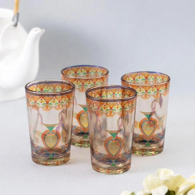 Ethnic parade Chai Glass - Set Of Four media 3