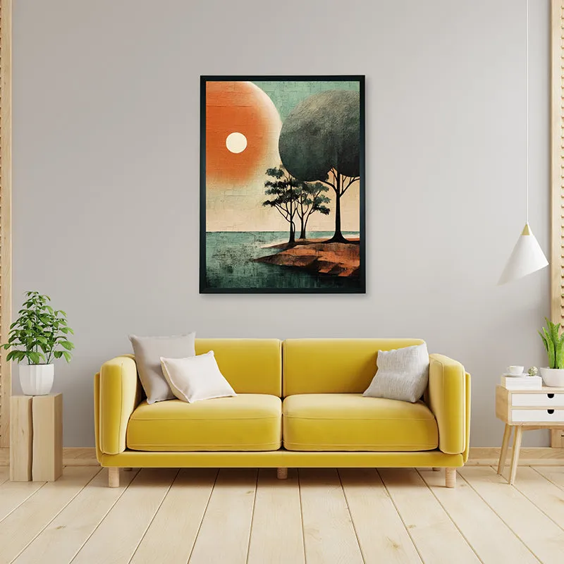 Serene Riverside Canvas Wall Art media 5
