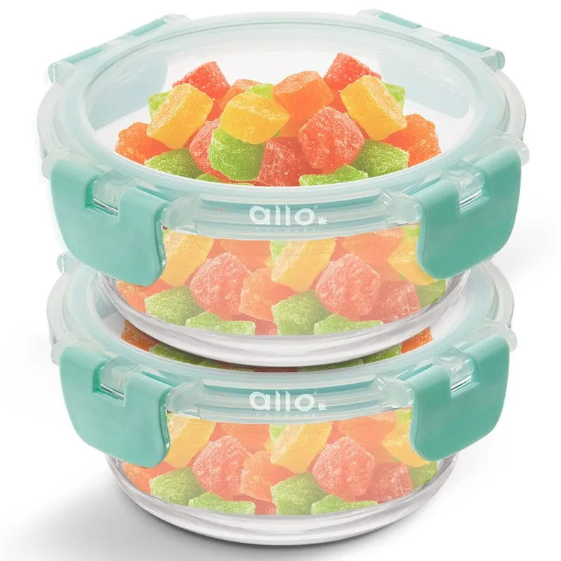 Grabix Leak Proof Glass Lunch Box (420 mL Each) - Set Of Two media 4