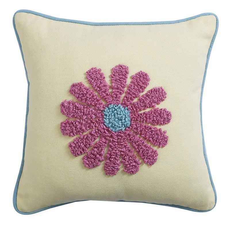 Thread & Daisy Cotton Cushion Cover - Yellow media 3
