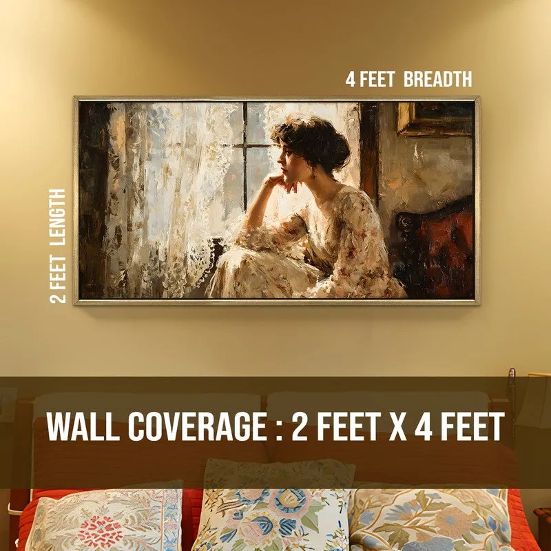 Fragile Calm Canvas Wall Painting With Frame media 8