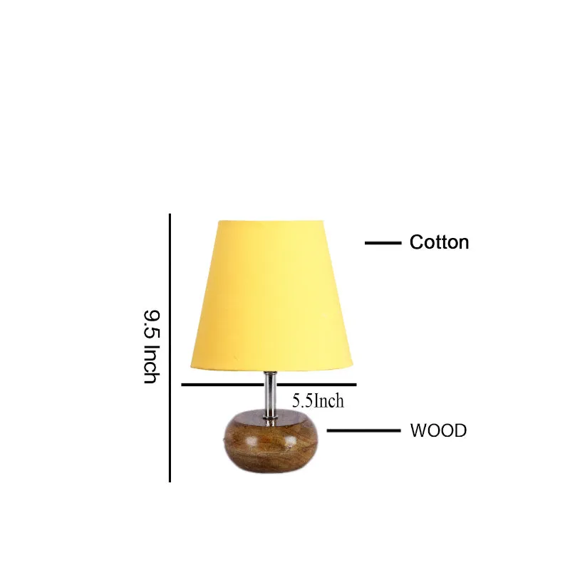 Astrova Fabric Table Lamp - Yellow,Brown media 5