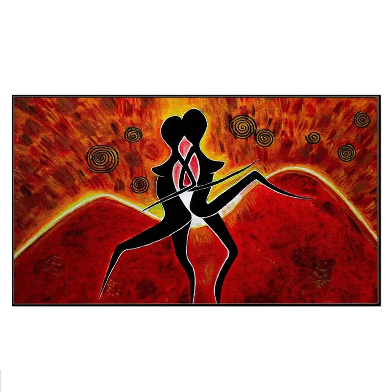 Dual Feminine Modern Canvas Wall Painting media 3