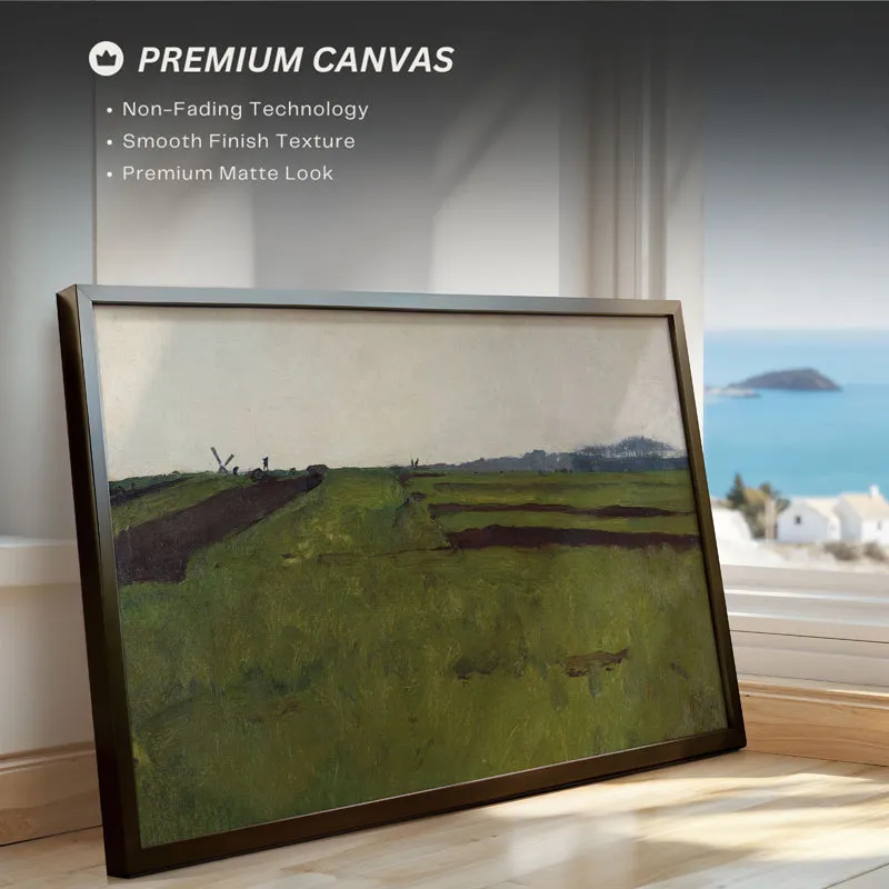 Greener Grass Wood Wall Art With Frame - Black media 4