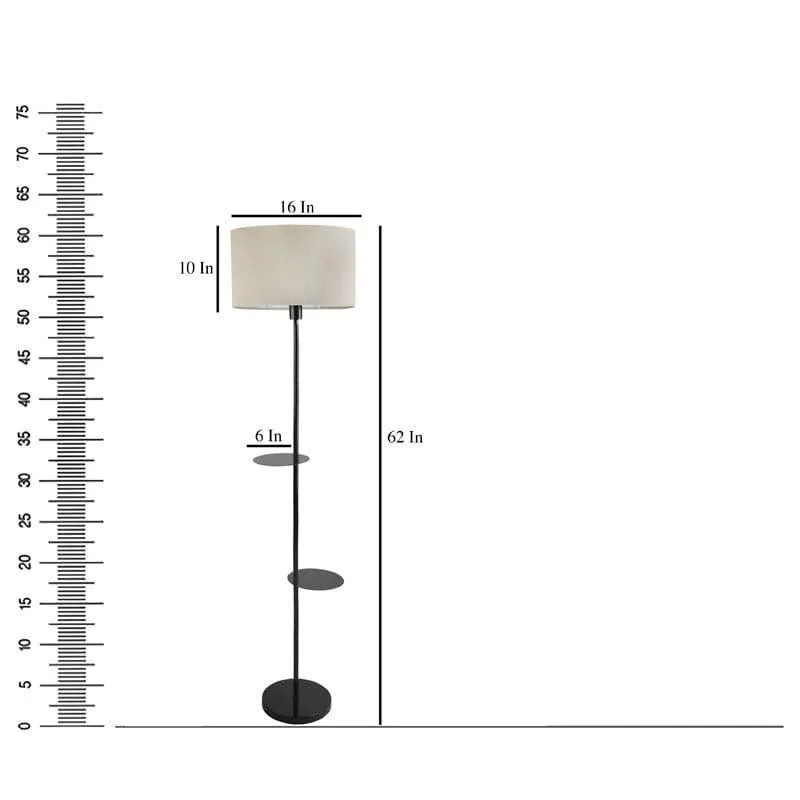 Davina Mirage Floor lamp With Shelf media 7
