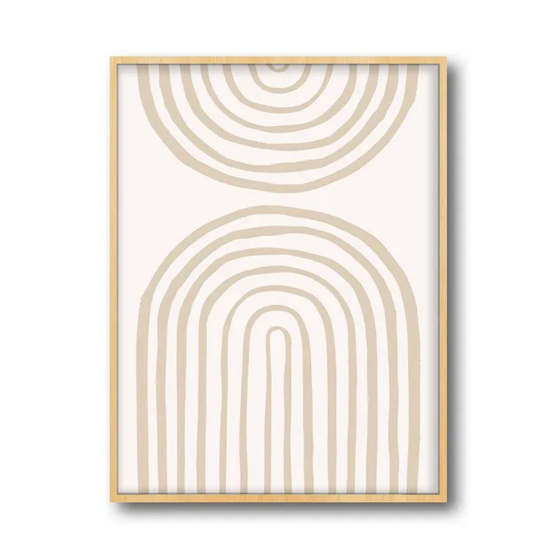 Arc of Balanc Canvas Wall Painting With Brown Frame media 3