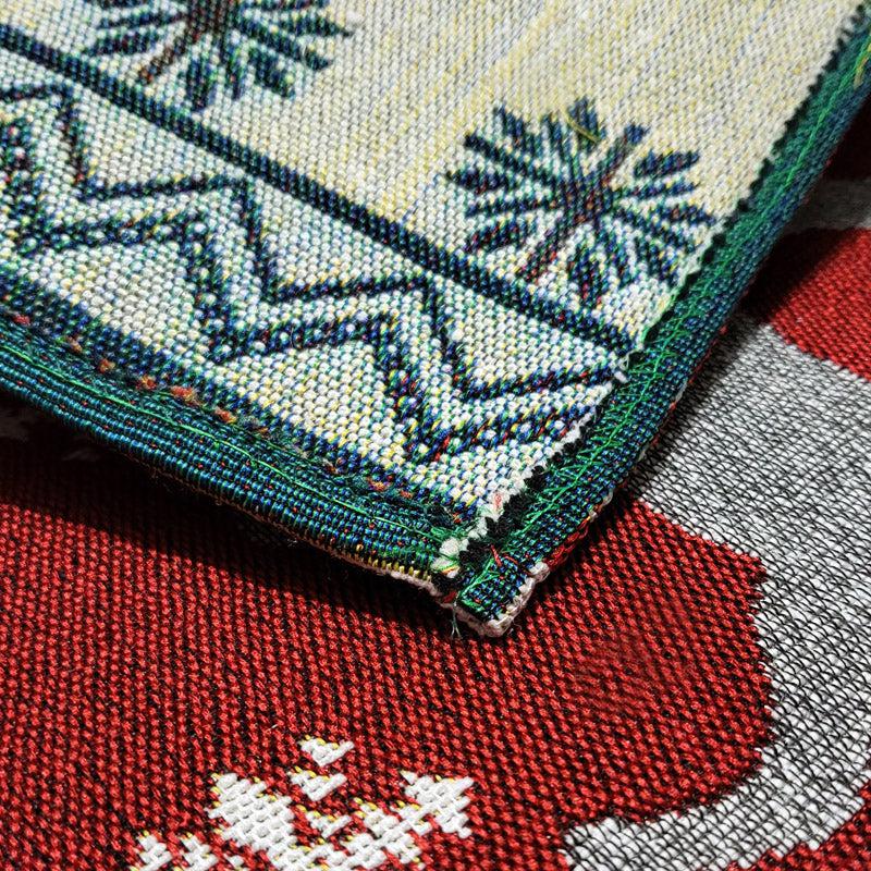 Crimson Stag Jacquard Woven Placemat - Set Of Four media 3