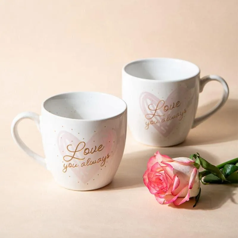 Love Stoneware Coffee Mug (350 mL Each) - Set of Two media 3