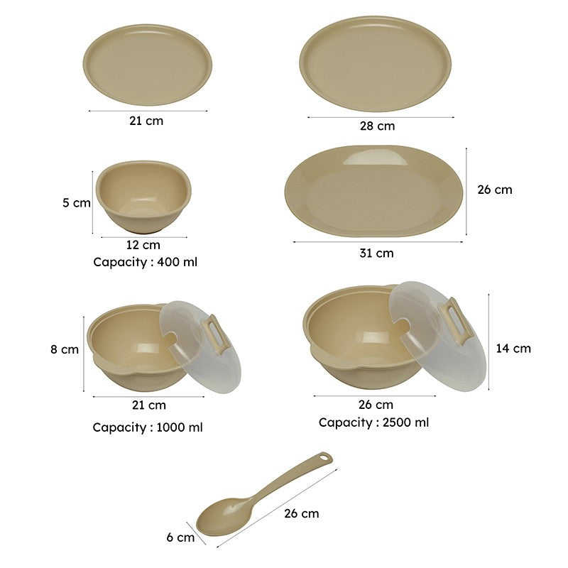 Mihaya Beige Dinner Set - 32 Piece Set media 9