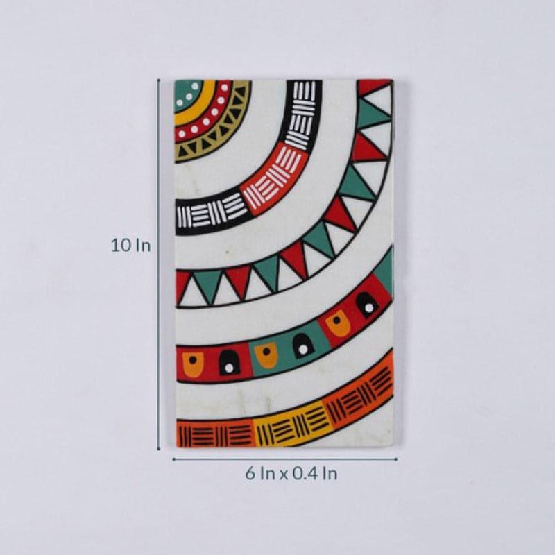 Mandala Mantra Hand Painted Marble Wall Accent media 6