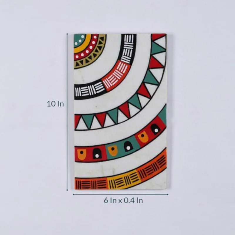 Mandala Mantra Hand Painted Marble Wall Accent media 6