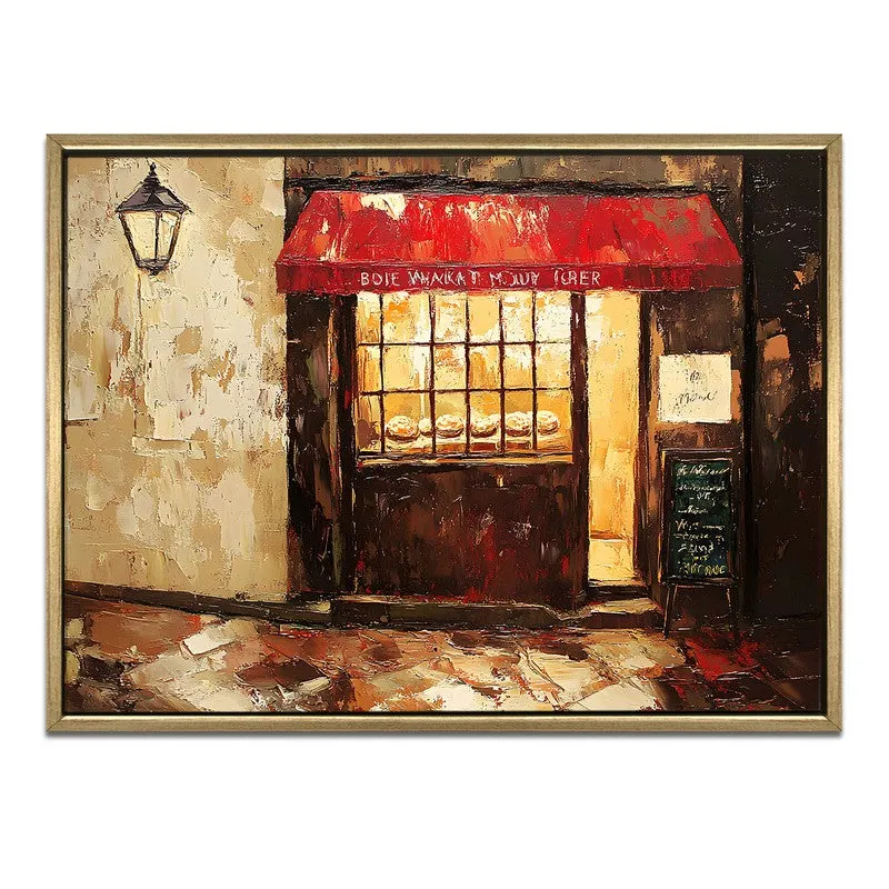 Golden Corner Canvas Wall Painting With Frame media 3