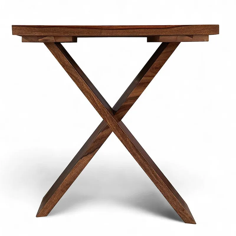 Cverox Sheesham Wooden Side & Bedside Table - Brown media 6