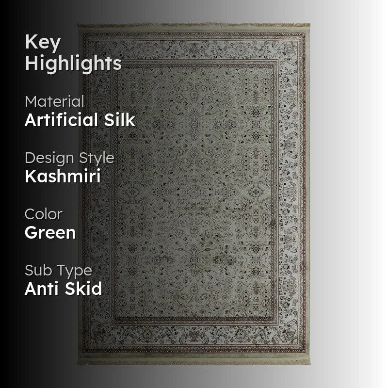 Gulveen Art Silk Carpet media 2