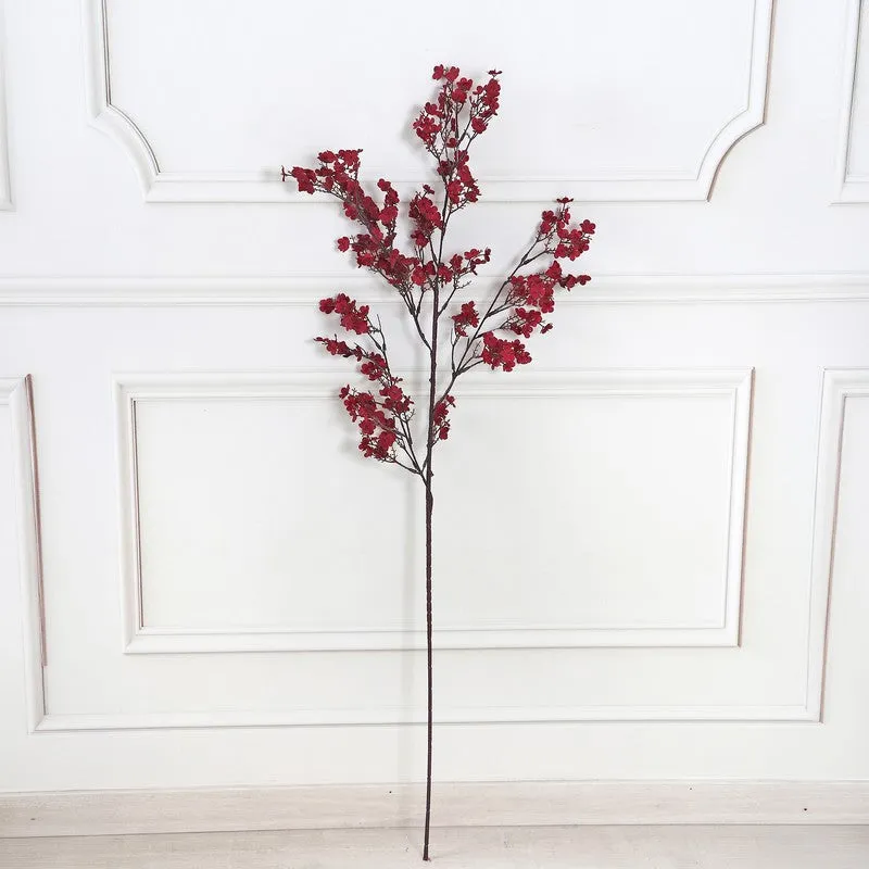 Gypsophila Artificial Flower Stem - Maroon media 3
