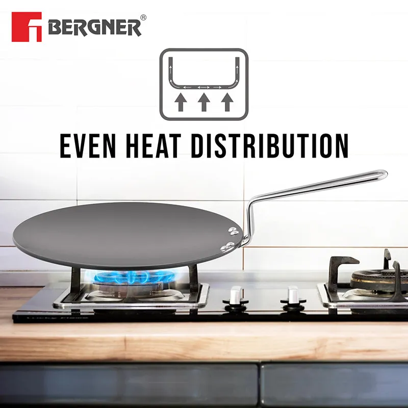 Bergner Dura Shield Hard Anodised Roti Tawa - 22 cm media 4