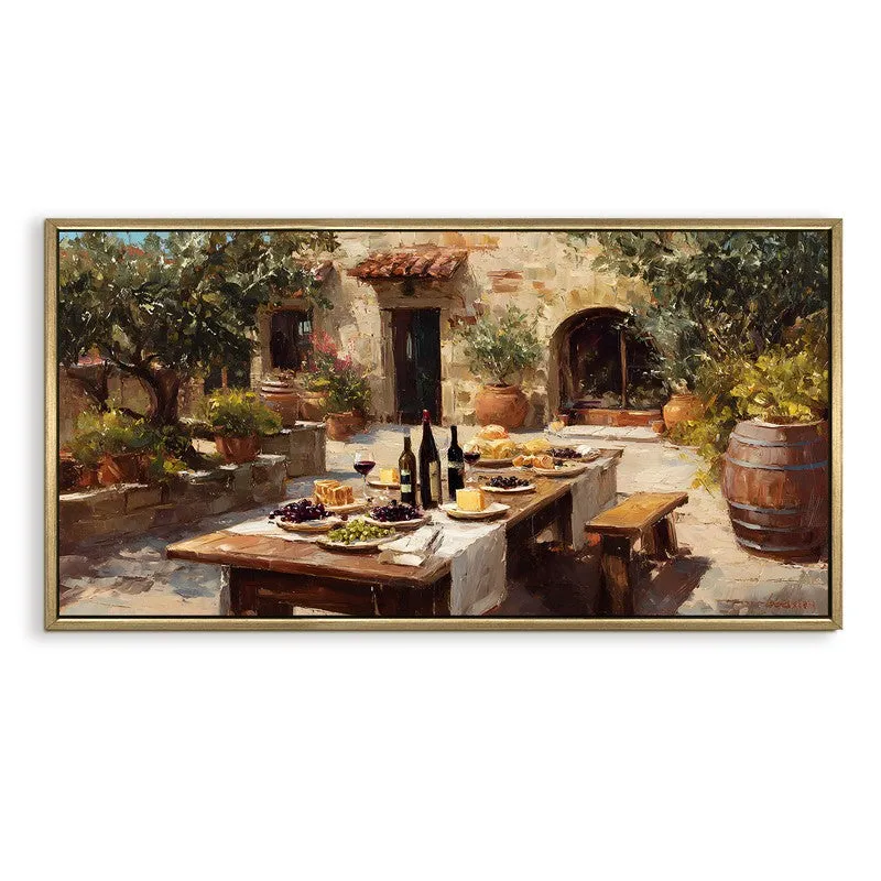Convivio Canvas Wall Painting With Frame media 3