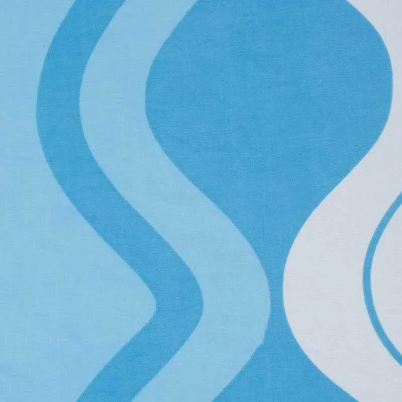 Wavy Hues Microfiber Bedsheet - 300 GSM media 4