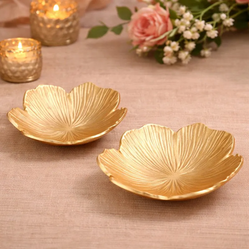Aureflora Accent Bowl (Gold) - Set Of Two media 3