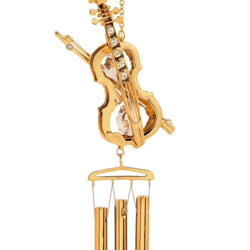 Golden Voilen 24K Gold Plated Mild Steel Windchime media 5