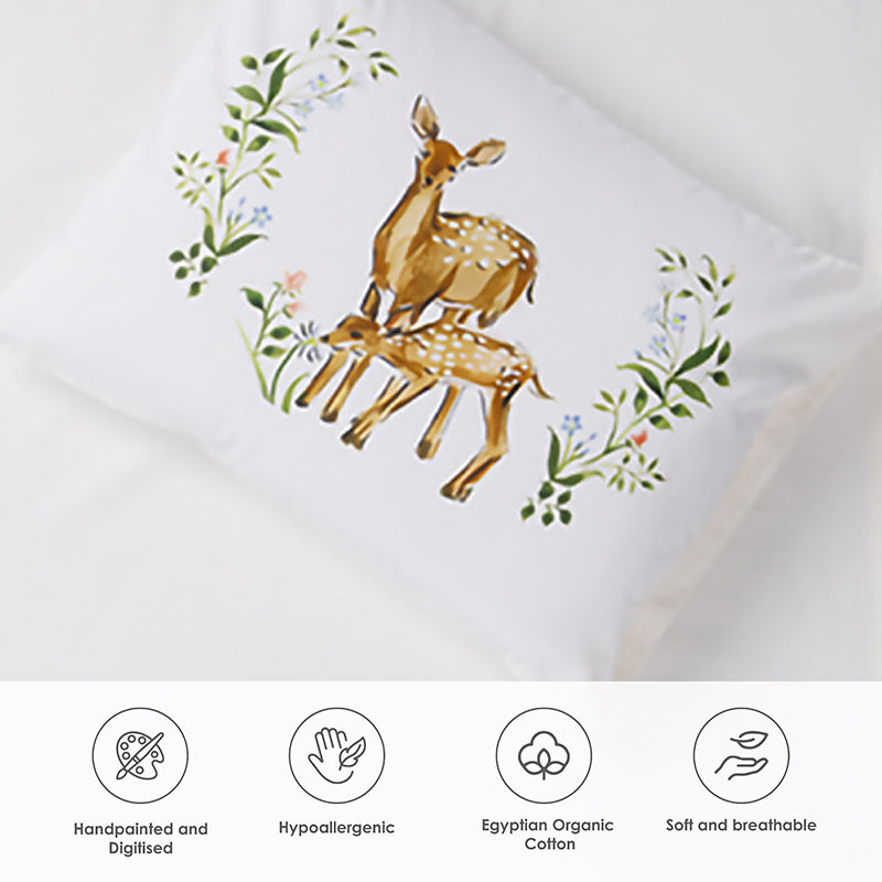 Dreamy Deers Kids Cotton Bedsheet - 200 TC media 7