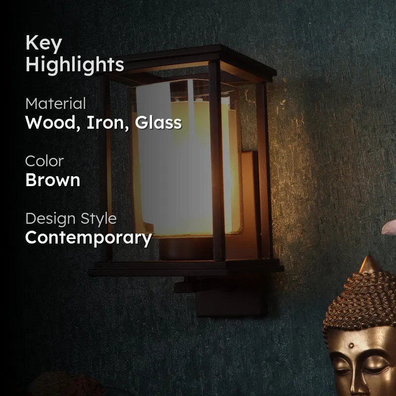 Kewra Wooden Wall Lamp media 2