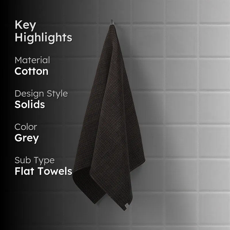 Madras Terry Cotton Bath Towel - Dark Brown media 2