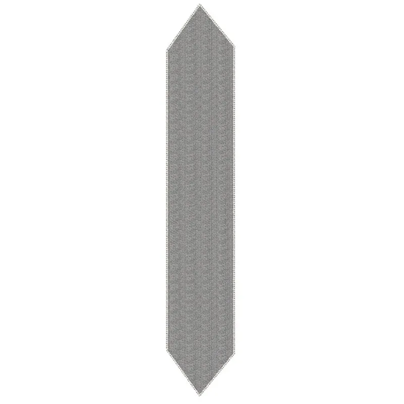 Runelle Cotton Table Runner - Grey media 9