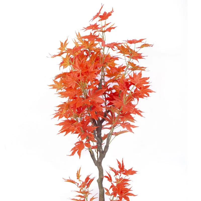 Scarlet Canopy Artificial Maple Tree With Black Plastic Pot media 5