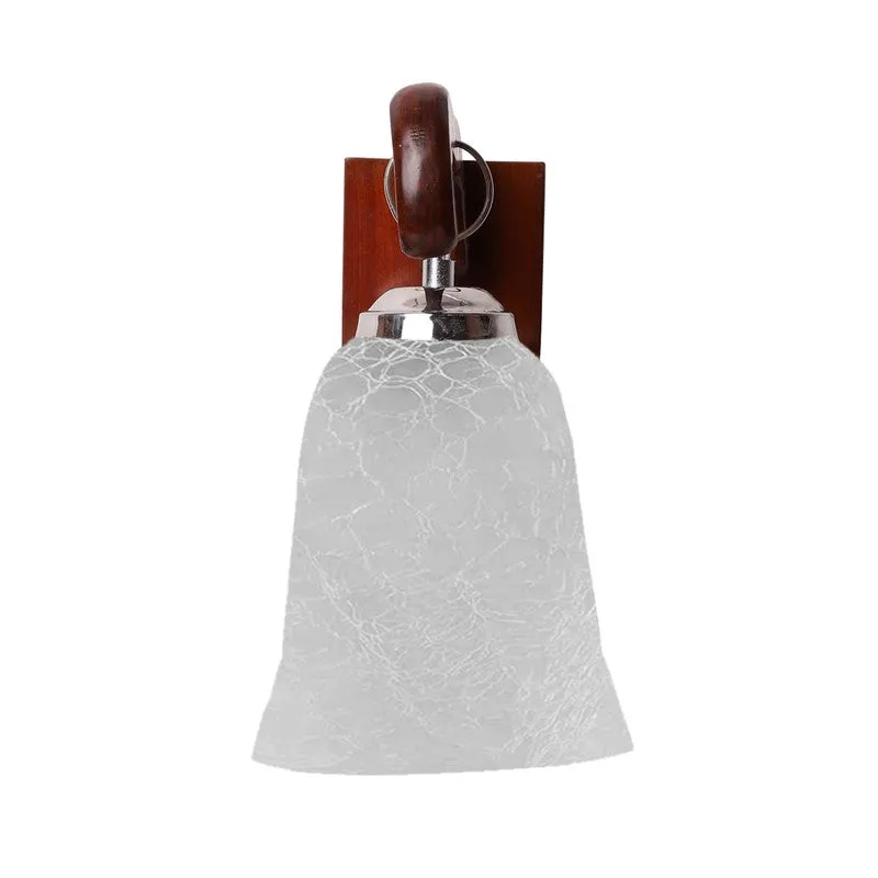 Crystal Bloom Curved Base Glass Wall Lamp media 6