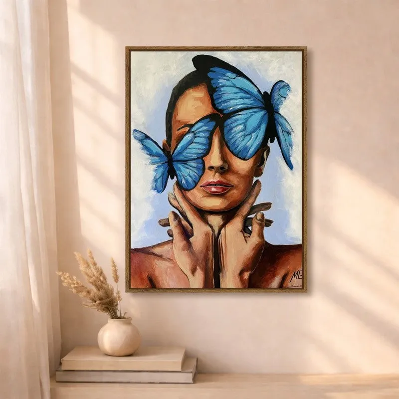Winged Empress Canvas Wall Art With Frame media 4
