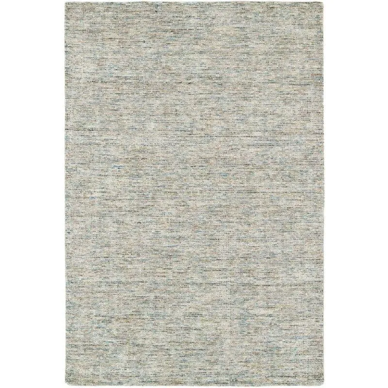 Thread Tale Hand Woven Wool Rug - Silver media 1