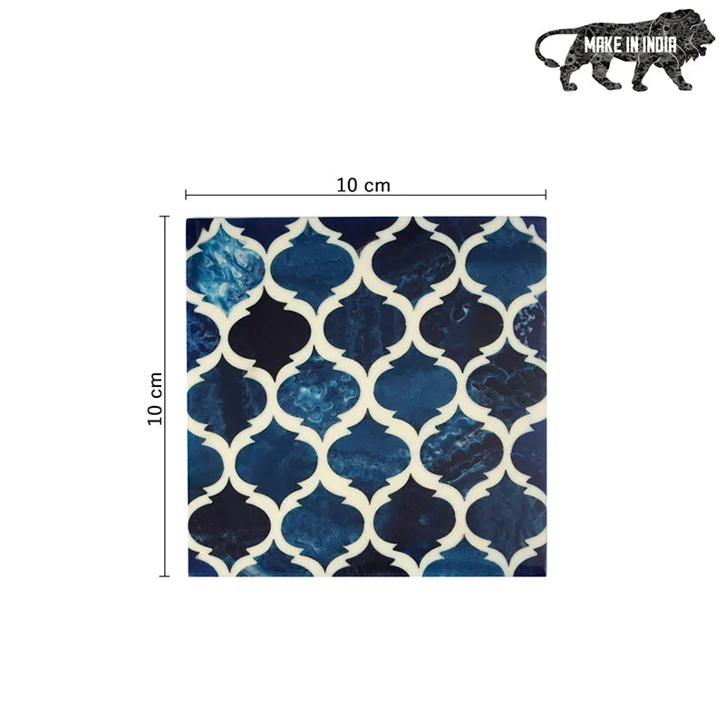 Cromo Grid MDF Platter With Coaster - Eight Piece Set media 6