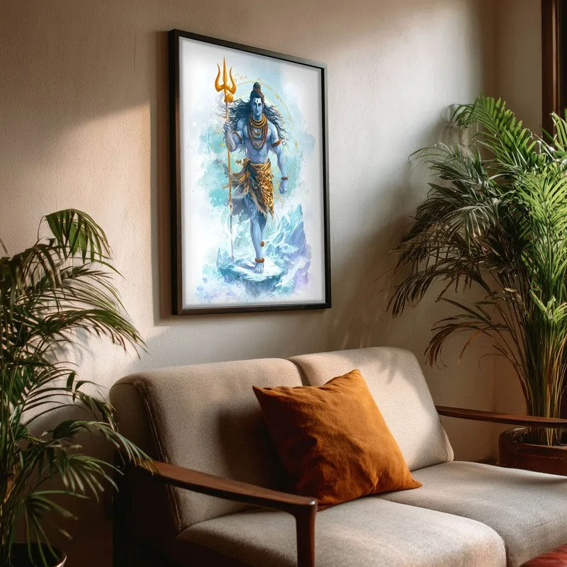 Mahadev with Trishul Divine III Archival Paper Wall Art media 3