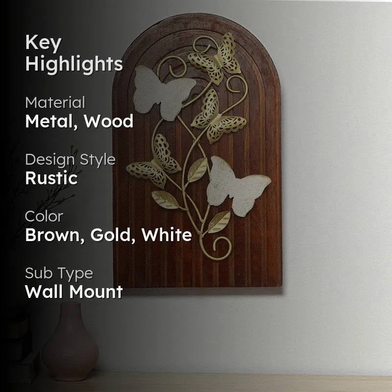 Regal Butterflies Metal & Wood Wall Accent media 2