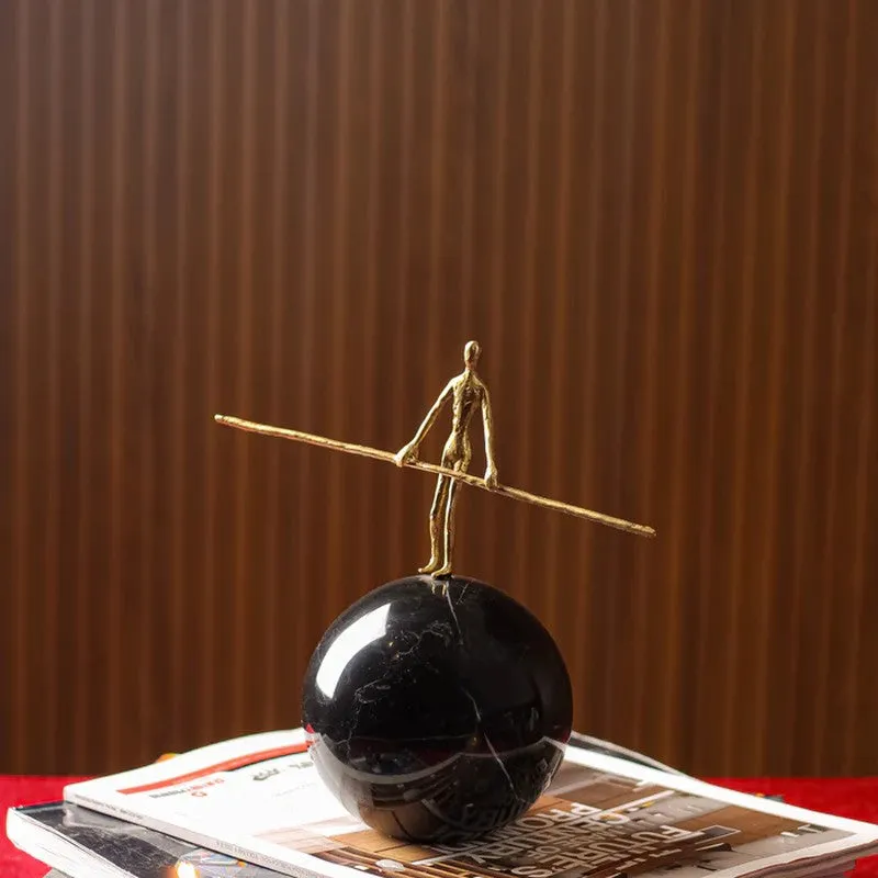 Virelle Muse Brass & Marble Showpiece media 5
