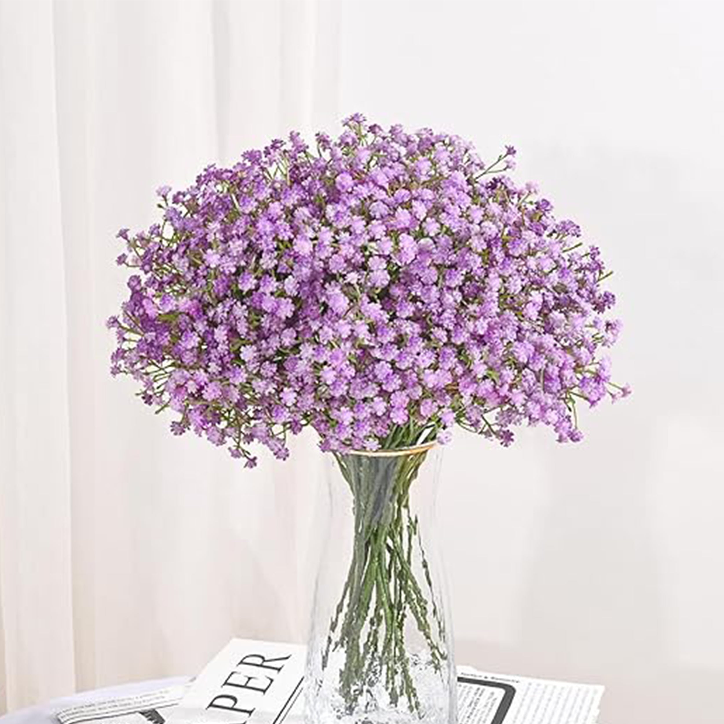 Gypsophila Artificial Flower - Set Of Two media 5