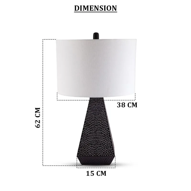 AarviDecor Belmont Classic Fabric Table Lamp - White media 7