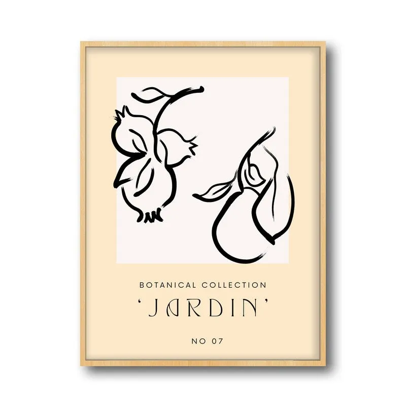 Quiet Yield Canvas Wall Painting With Brown Frame media 3