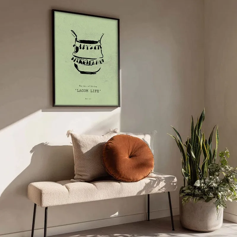 Vessel of Life Canvas Wall Painting With Black Frame media 4