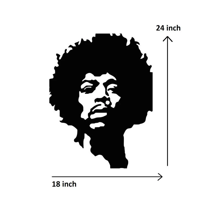 Jimi Hendrix Black Iron Wall Accent media 5