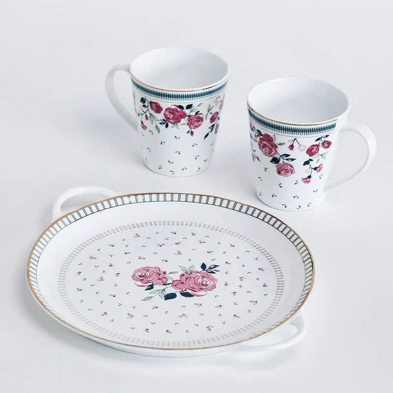 Magique by The Wishing Chair Portrait of Rose Lustre Mugs & Platter With Giftbox - Three Piece Set - 7