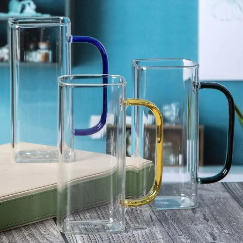Puritax Glass Coffee Mug (400 mL Each) - Set of Three media 3
