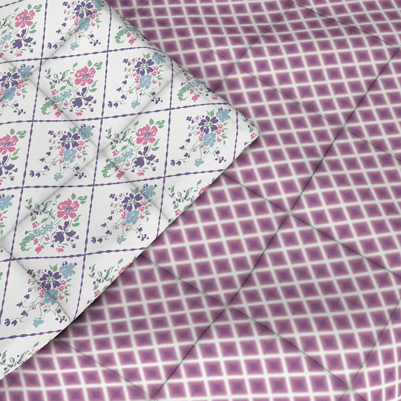Galahad Reversible Geometric Comforter (Purple) - 120 GSM media 5