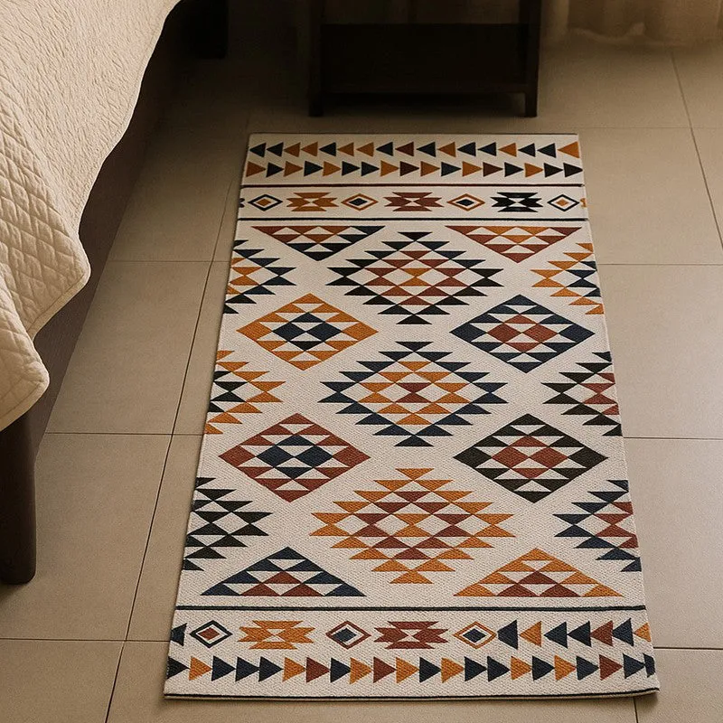 Boho Tribal Patter Cotton Runner Rug media 4