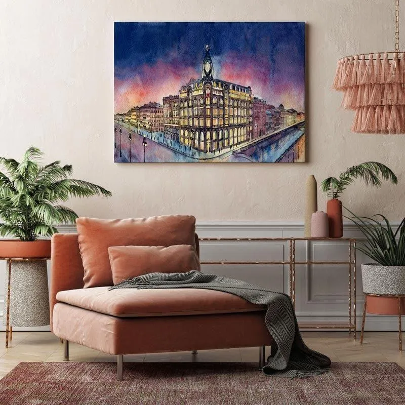 Saint-Petersburg Canvas Wall Painting - Gallery Wrap media 1