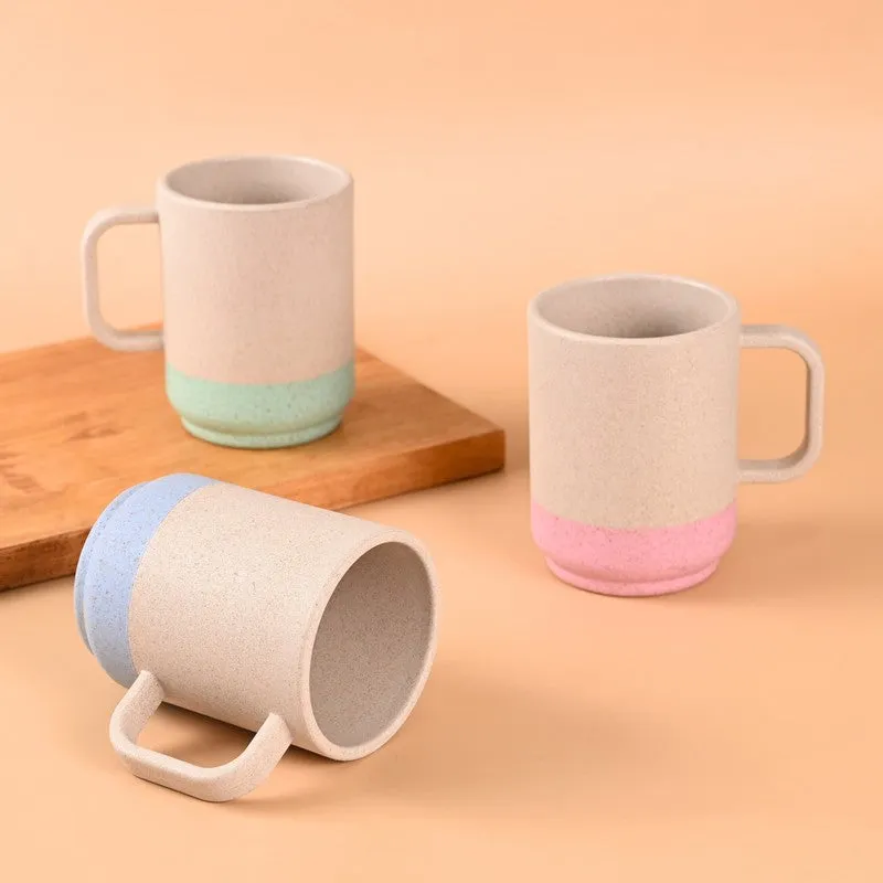 Echo Rice Husk Coffee Mug (375 mL Each) - Set Of Three media 1