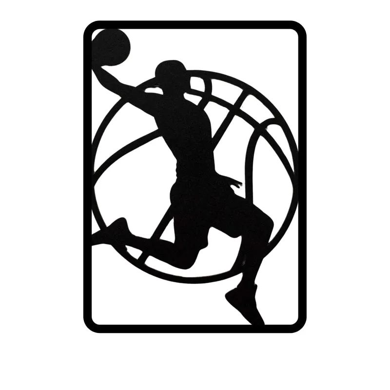 Basket Ball Lines Iron Wall Accent media 4