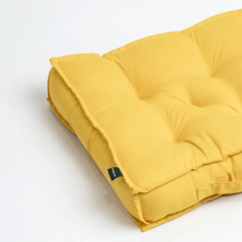 Tara Floor Cushion (Mustard Yellow) - Set Of Three media 4
