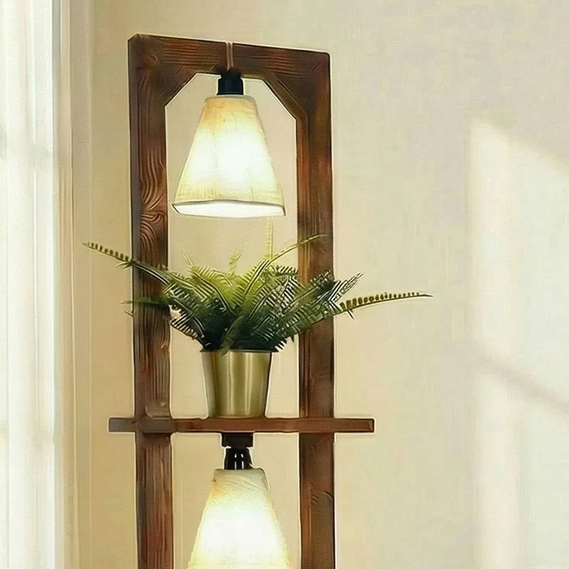 Julep Shelf Jute And Wooden Floor Lamp media 4